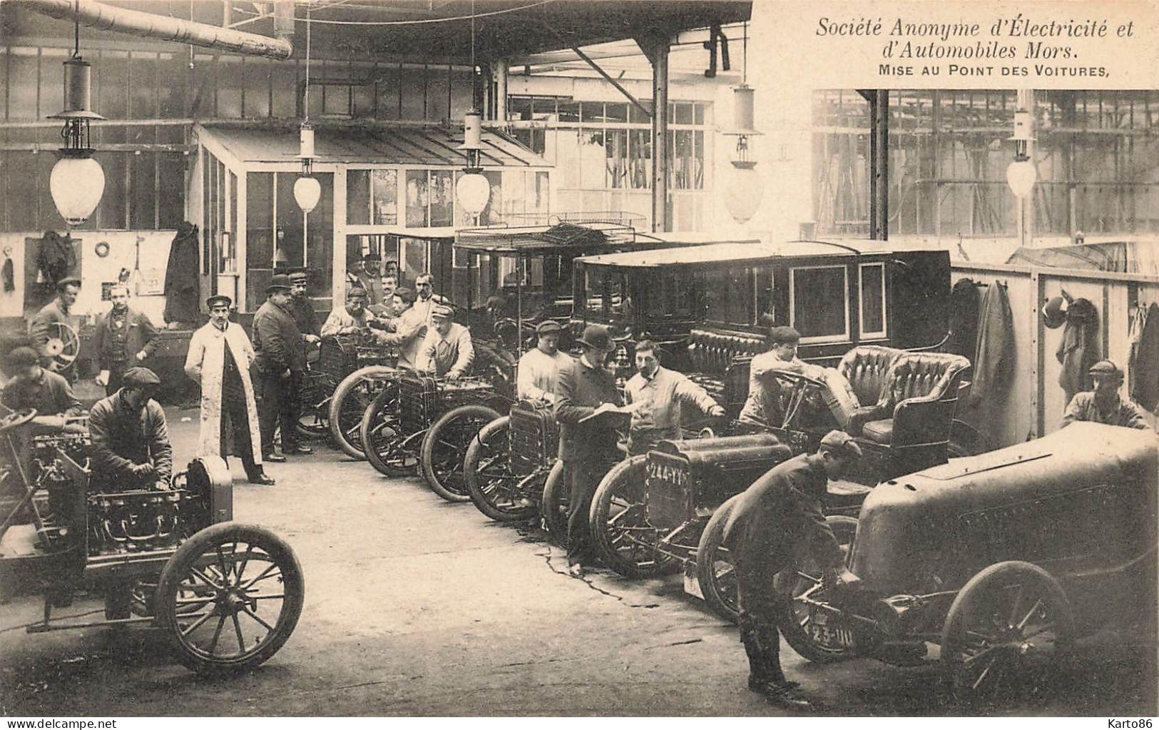 paris 15ème ? * Société Anonyme d'électricité et automobiles MORS * mise au point des voitures * automobile mors garage