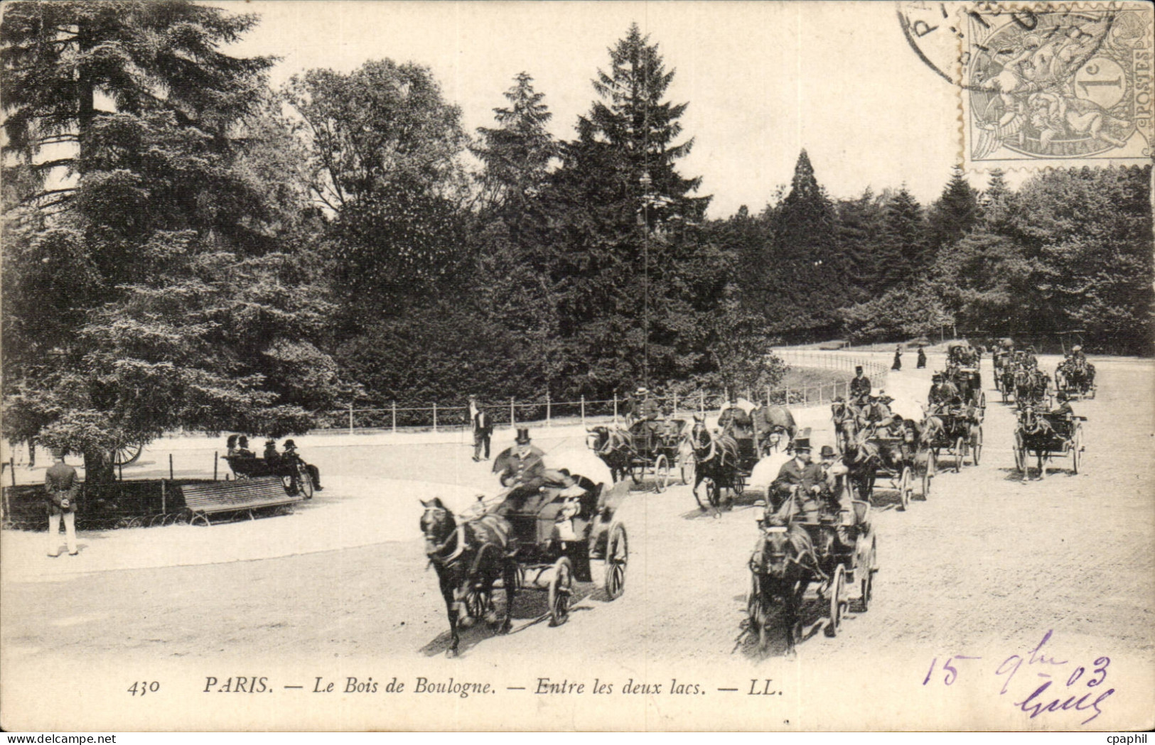 Paris - 16 - Bois de Boulogne - Entre les Deux Lacs - Cheval CPA