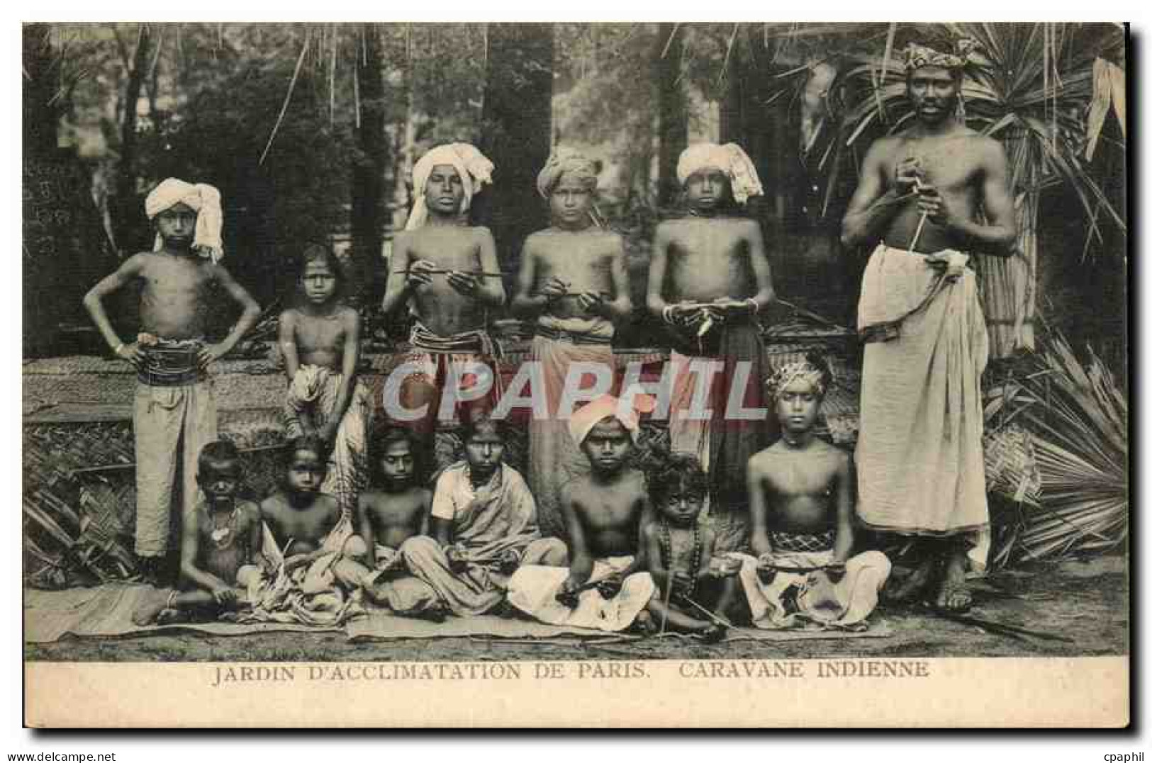 Paris 16 - Jardin d'Acclimation - Caravane Indienne - Inde - India - CPA
