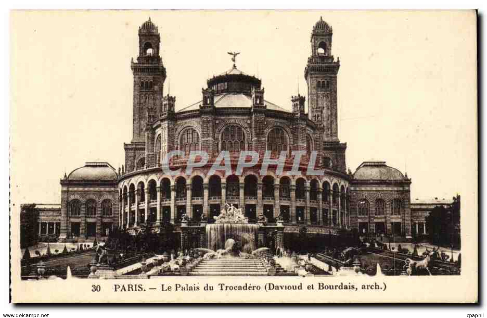 Paris - 16 - Le Palais de Trocadero CPA