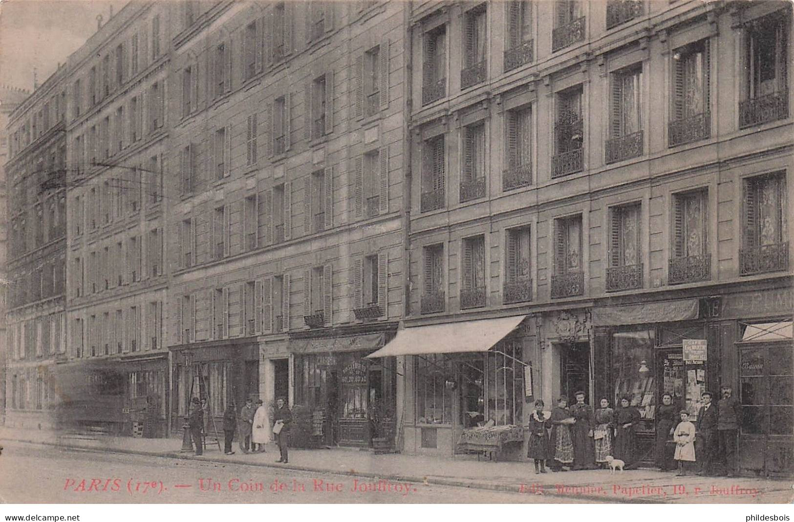 PARIS 17 arrondissement   coin de la rue Jouffroy