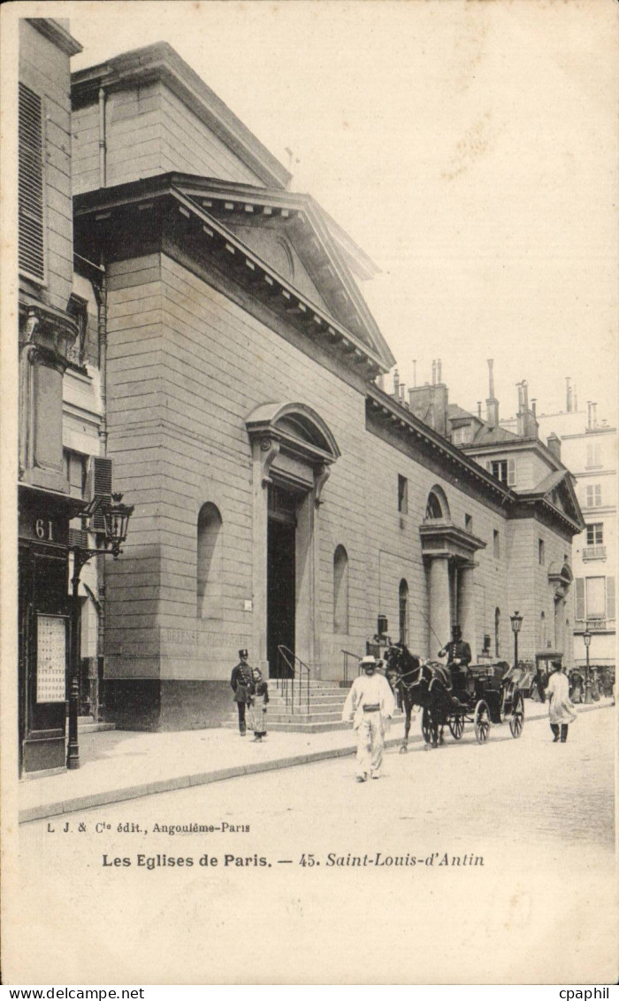 Paris - 17 - Eglise Saint Louis d'Antin - CPA -