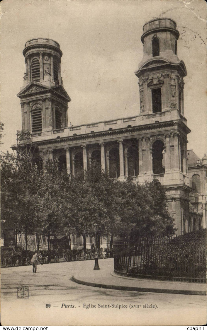 Paris - 17 - Eglise Saint Sulpice CPA