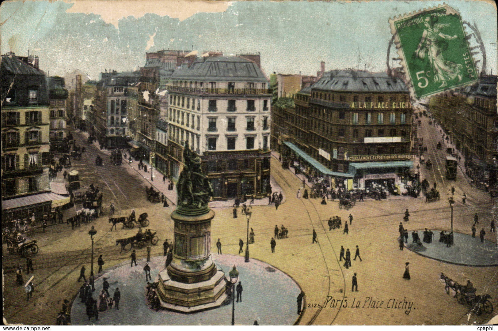Paris - 17 - La Place Clichy CPA