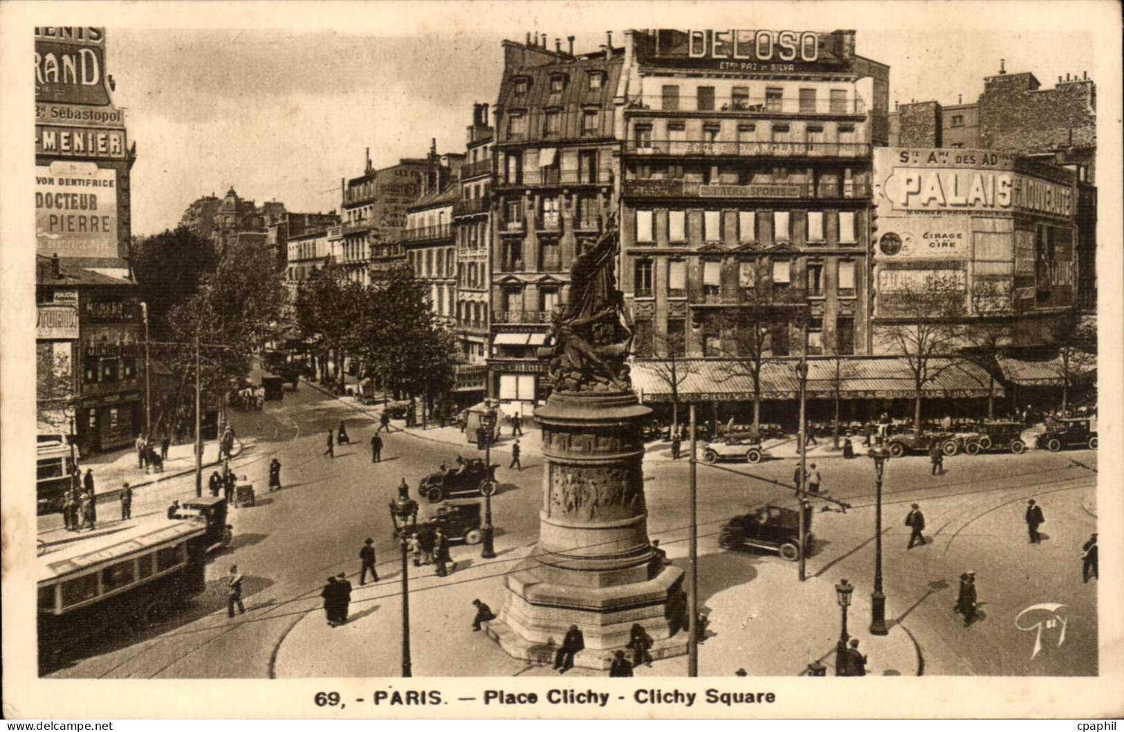 Paris - 17 - Place Clichy - CPA