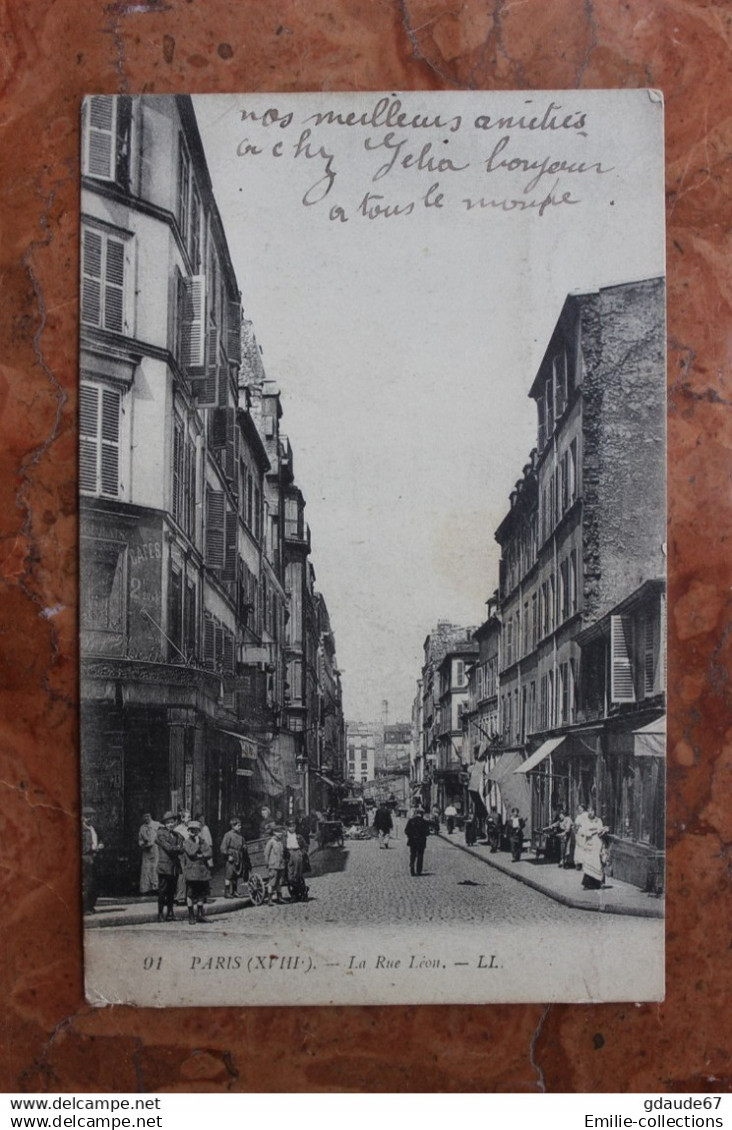 PARIS 18 (75) - LA RUE LEON