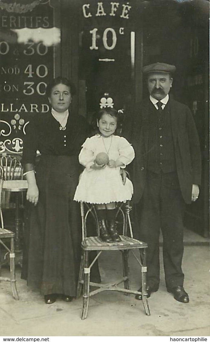 Paris 18 eme carte photo café 41 boulevard  Ornano