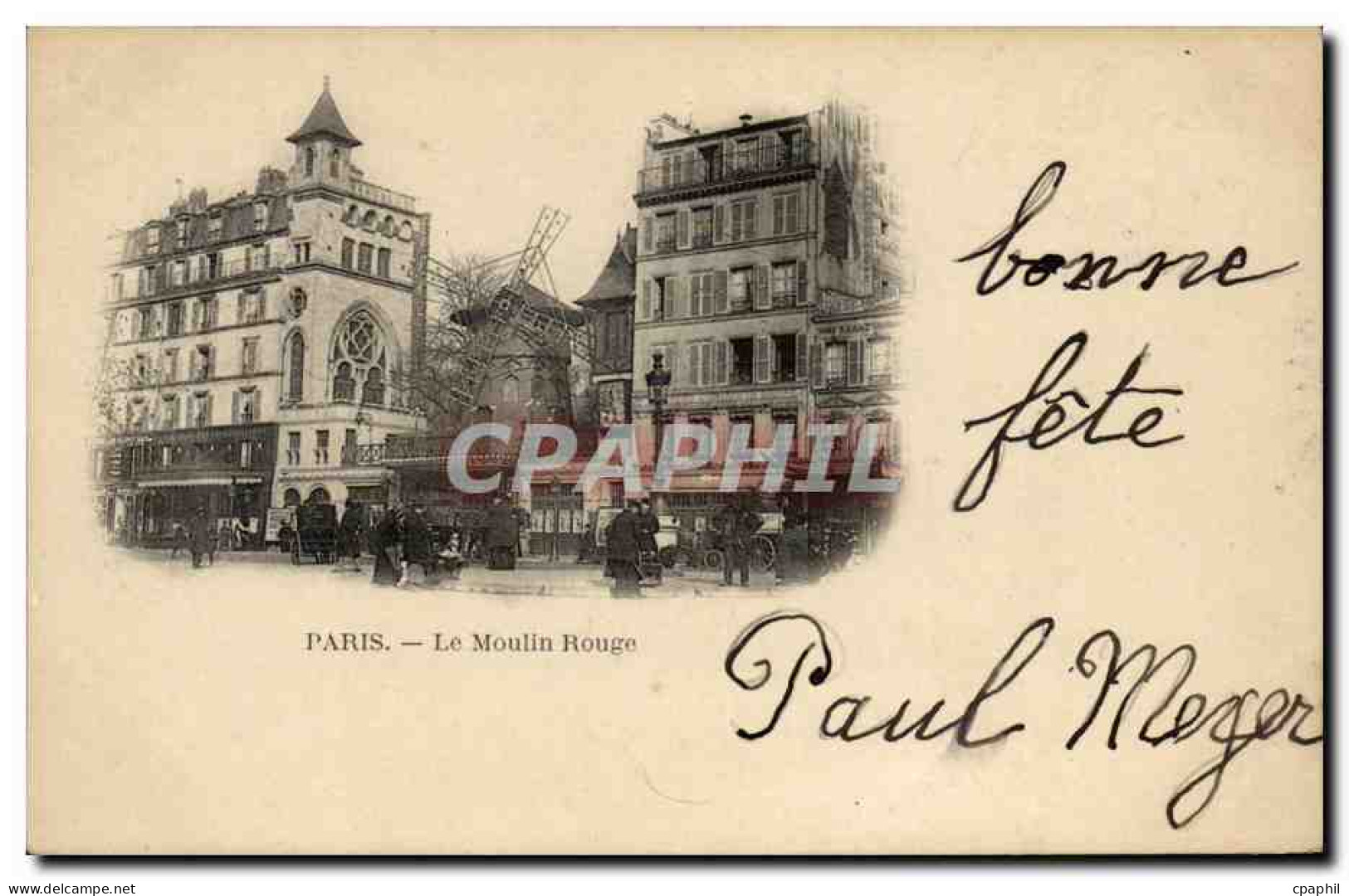 Paris - 18 - Le Moulin Rouge - The Red Mill - CPA
