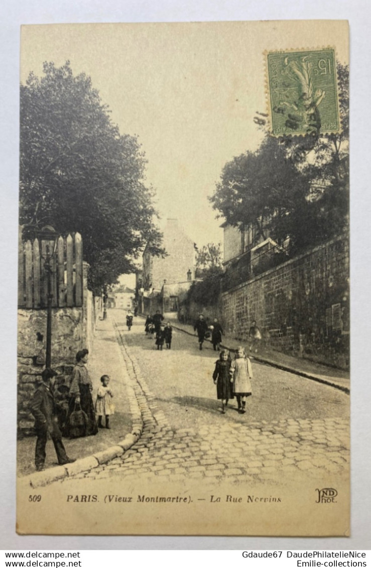 PARIS 18 - (VIEUX MONTMARTRE) - LA RUE NORVINS