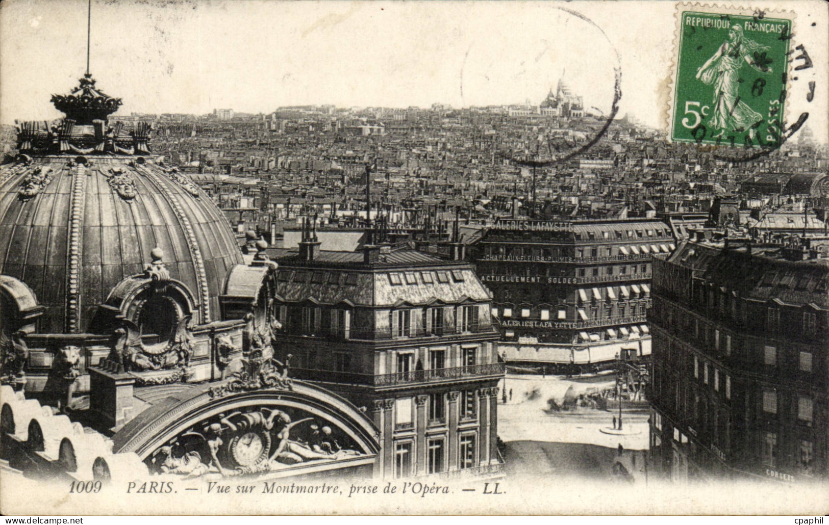 Paris - 18 - Vue sur Montmartre - CPA