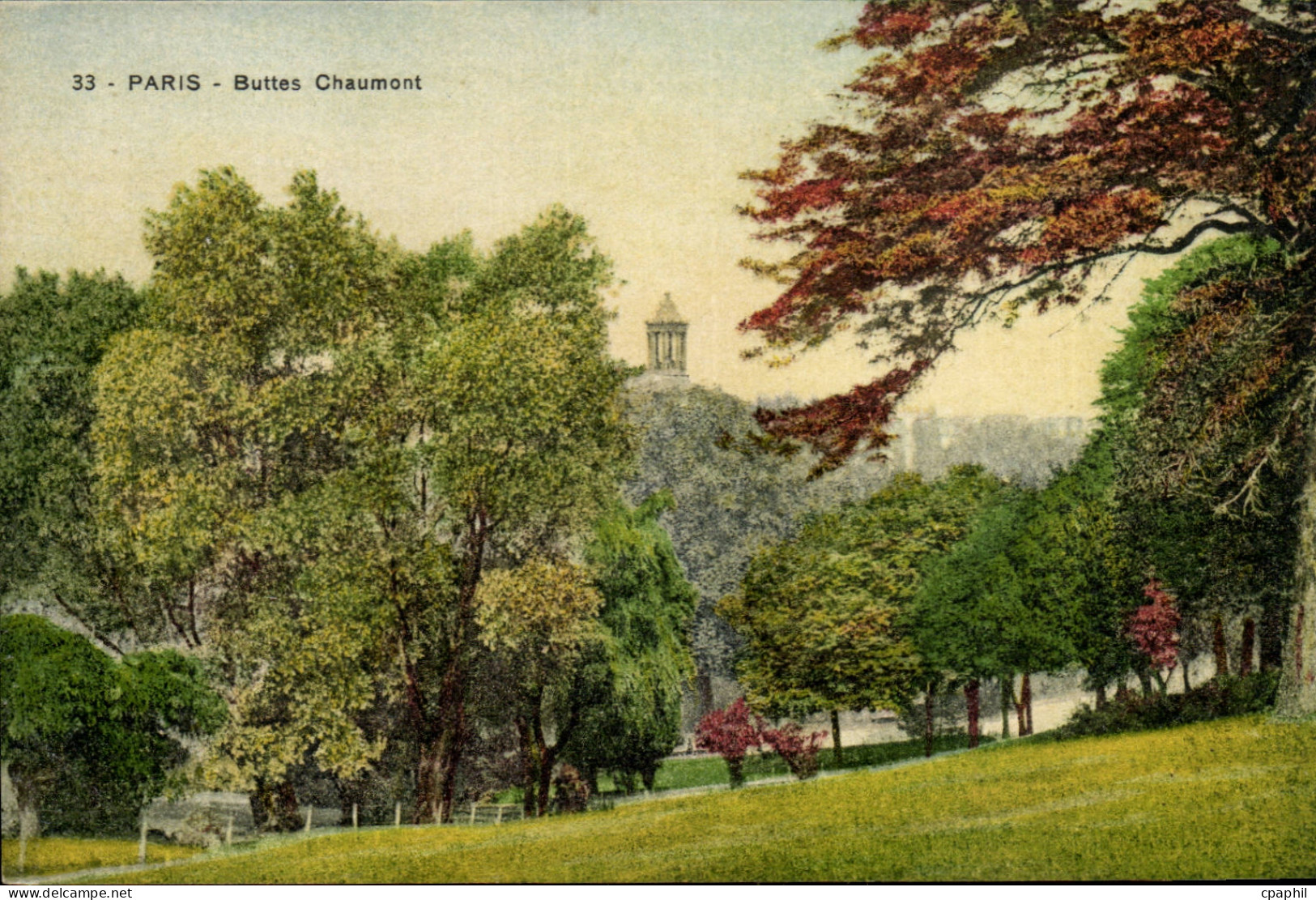 Paris - 19 - Buttes Chaumont - Arts - Tableau CPA