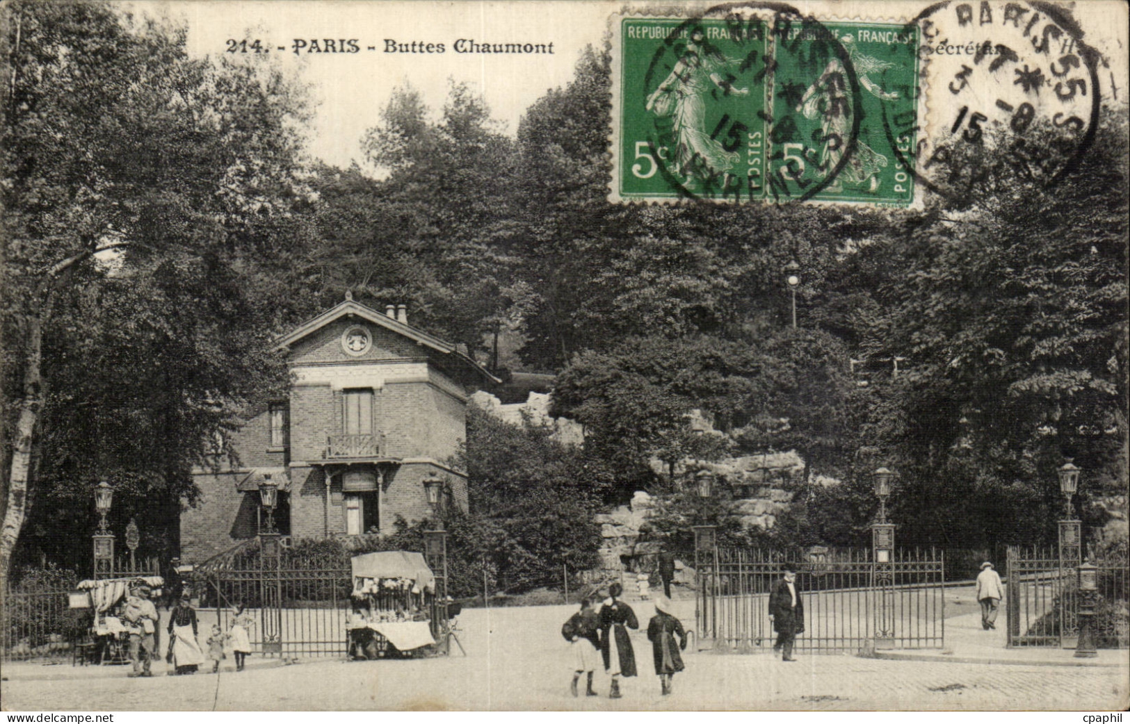 Paris - 19 - Buttes Chaumont CPA