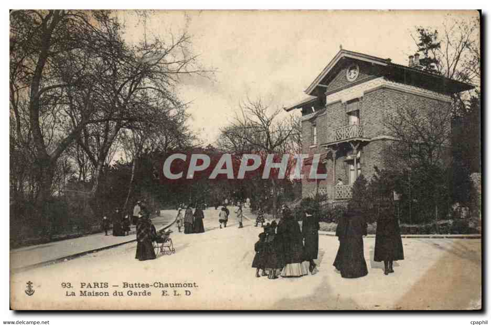 Paris - 19 - Buttes Chaumont - La Maison du Garde - CPA