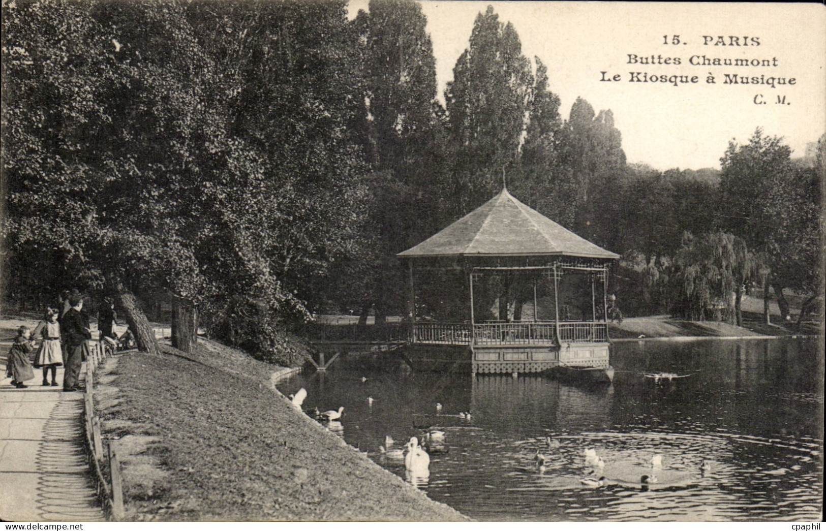 Paris - 19 - Buttes Chaumont - Le Kiosque a Musique - CPA