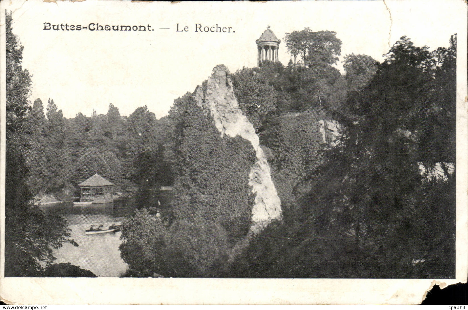 Paris 19 - Buttes Chaumont - Le Rocher - CPA
