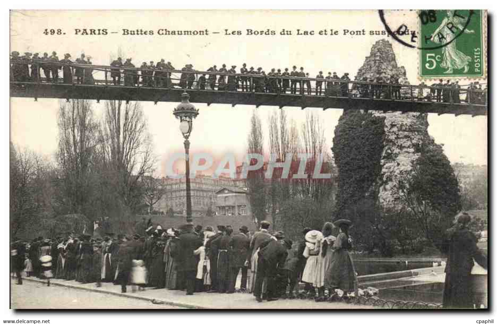 Paris - 19 - Buttes Chaumont - Les Bords du Lac - CPA