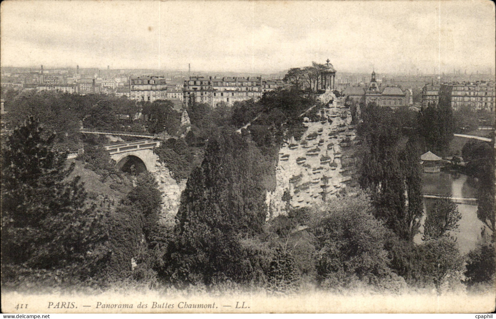 Paris - 19 - Buttes Chaumont - Panorama - CPA