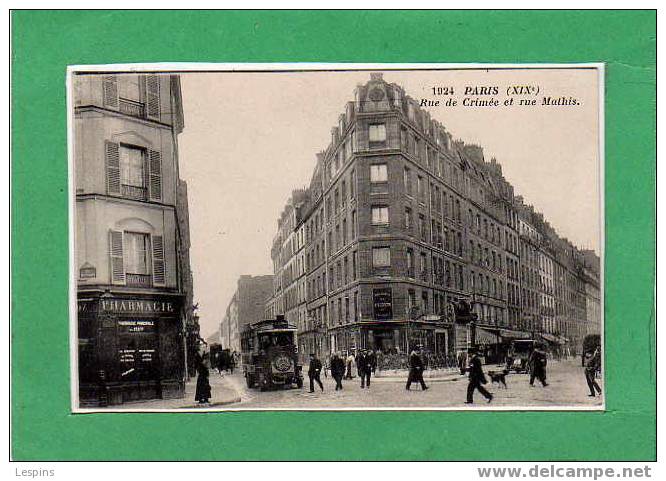 PARIS - 19 e --  Rue Crimée et rue Mathis