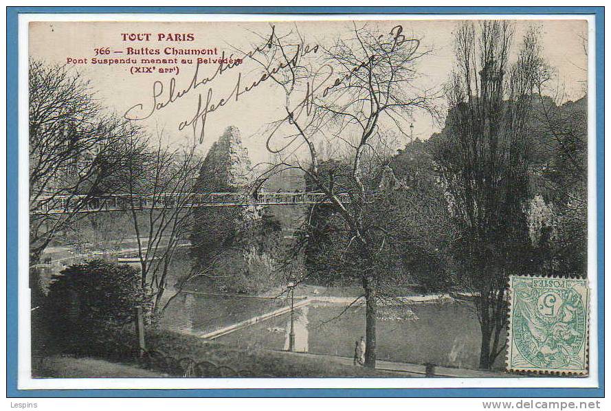 PARIS - 19 eme -- TOUT PARIS - Buttes Chaumont ....