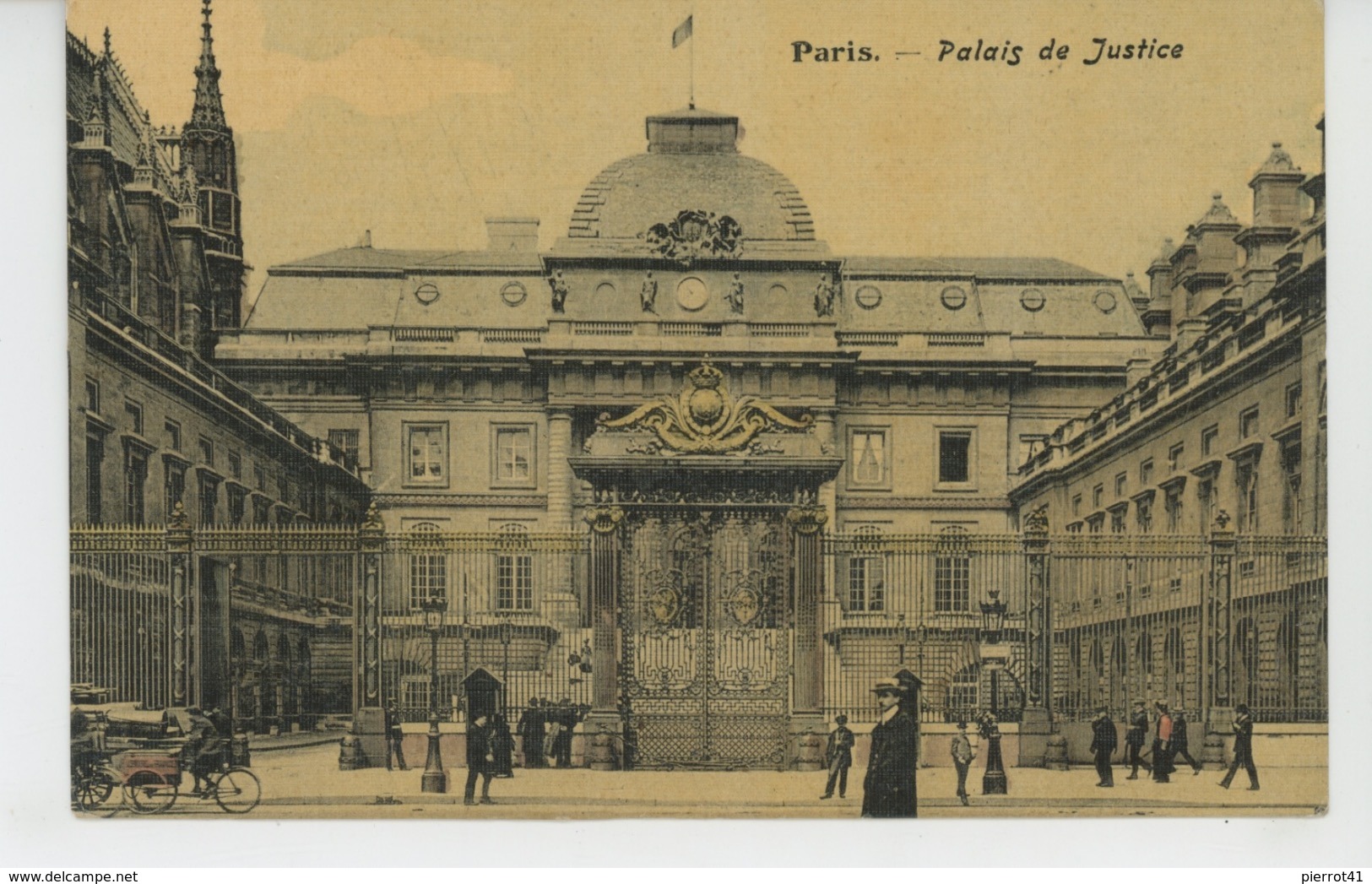 PARIS - 1er arrondissement - Palais de Justice (belle carte toilée)