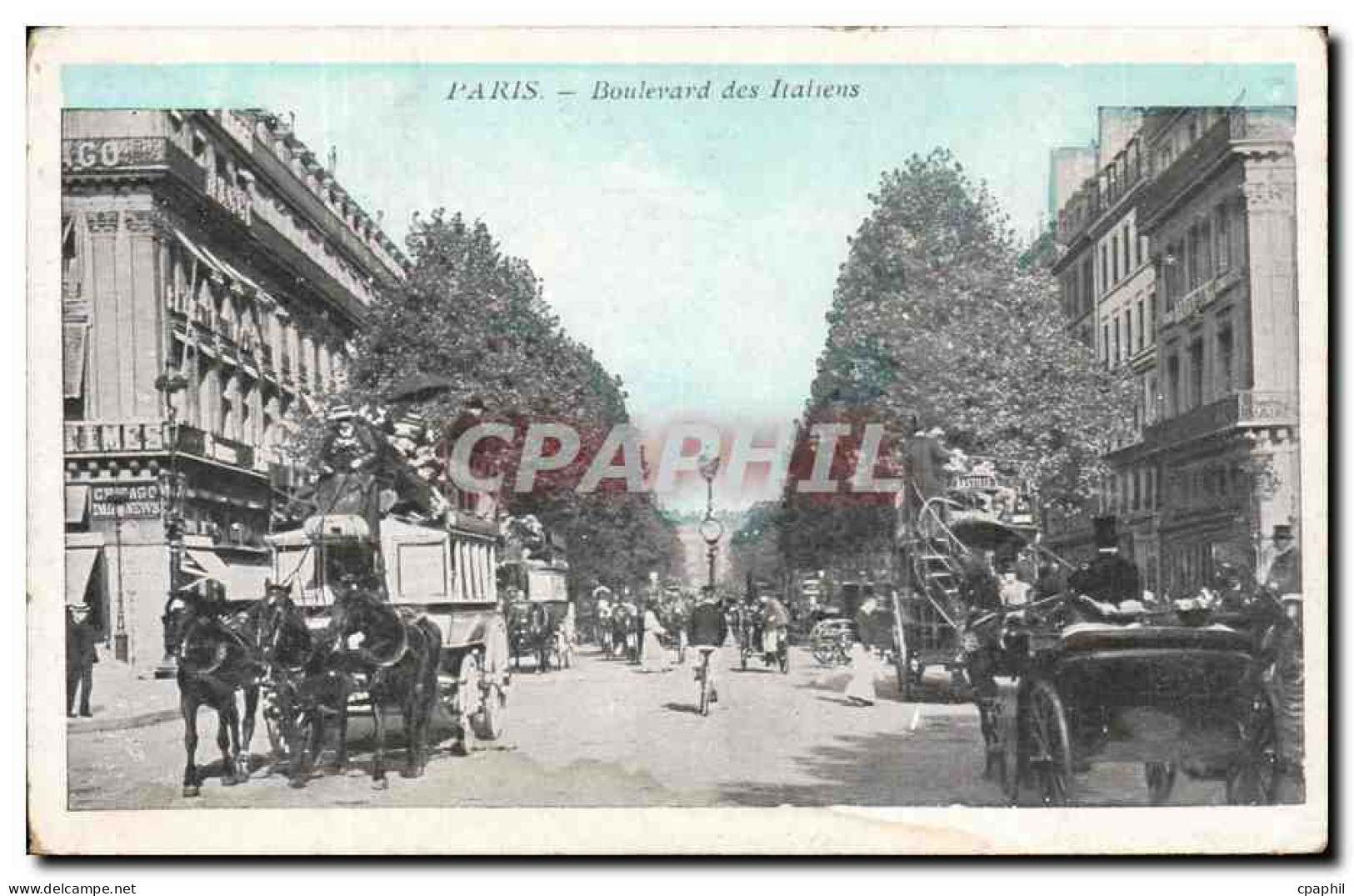 Paris - 2 - Boulevard des Italiens - CPA