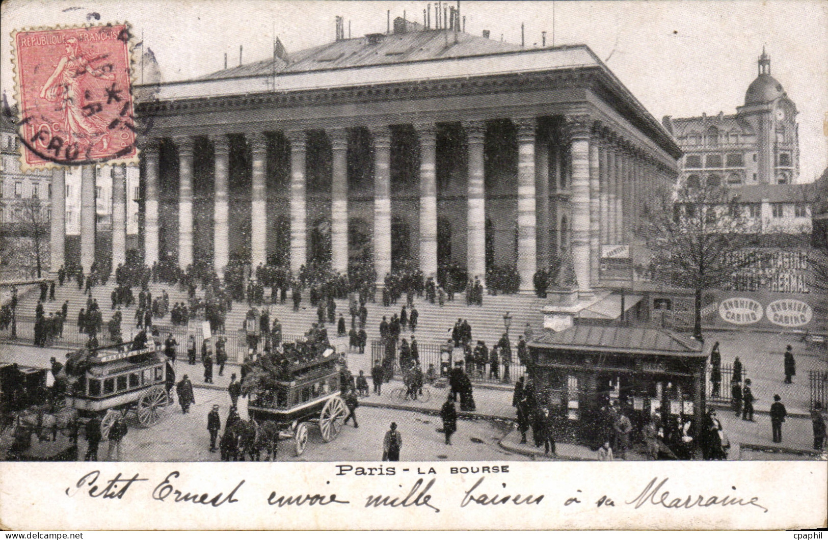 Paris - 2 - La Bourse - CPA