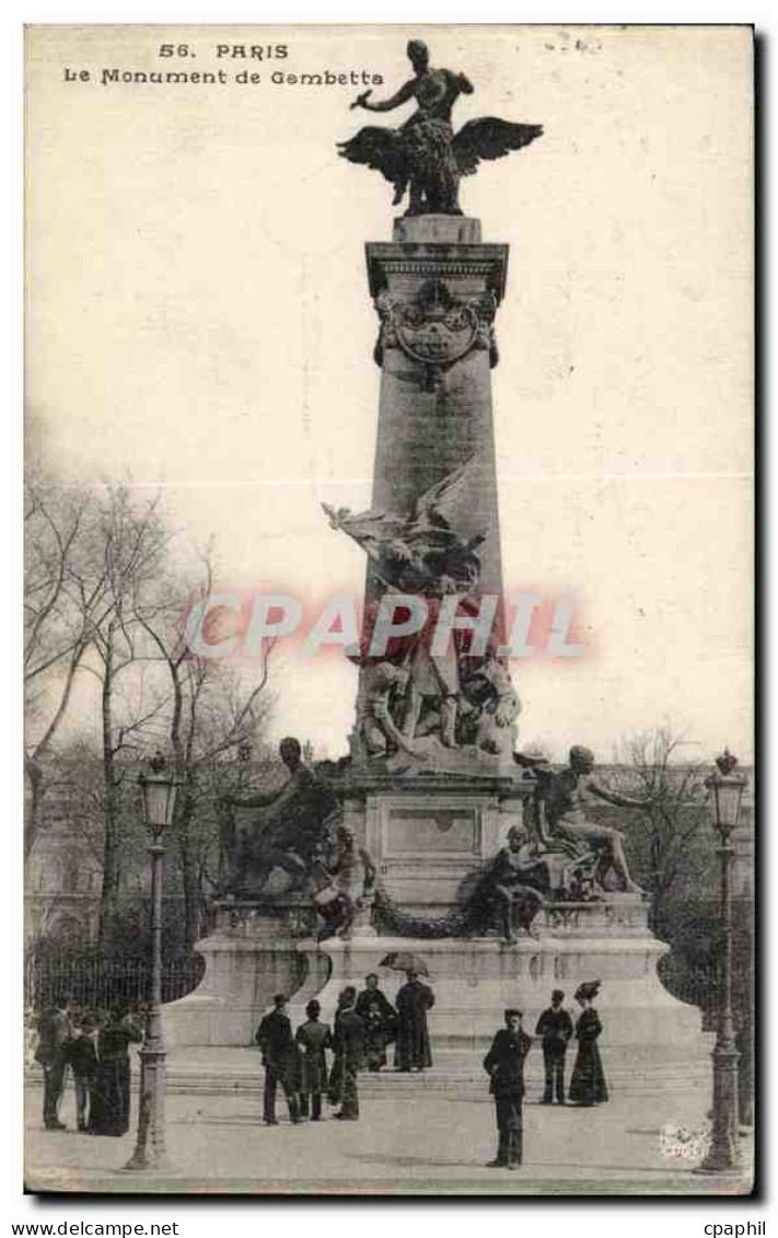 Paris 20 - Le Monument de Gambetta - CPA