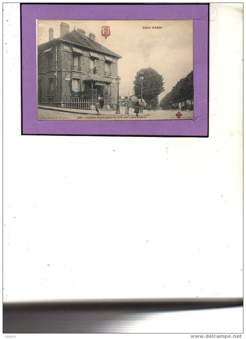 PARIS -20e Arrondissement -- Créche Municipale ,Rue Sorbier