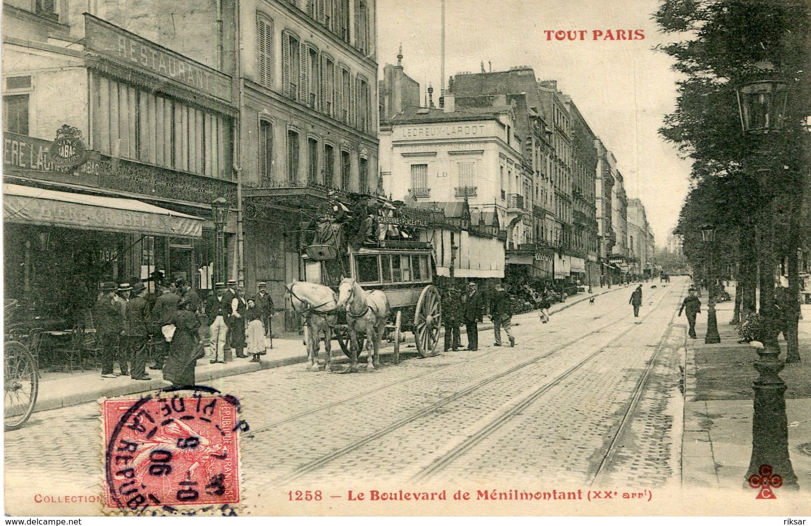 PARIS(20em ARRONDISSEMENT) DILIGENCE(TOUT PARIS)