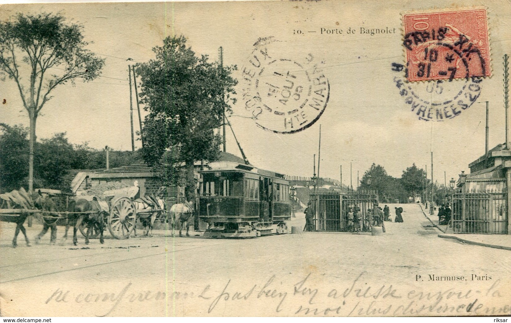 PARIS(20em ARRONDISSEMENT) TRAMWAY(PORTE DE BAGNOLET)
