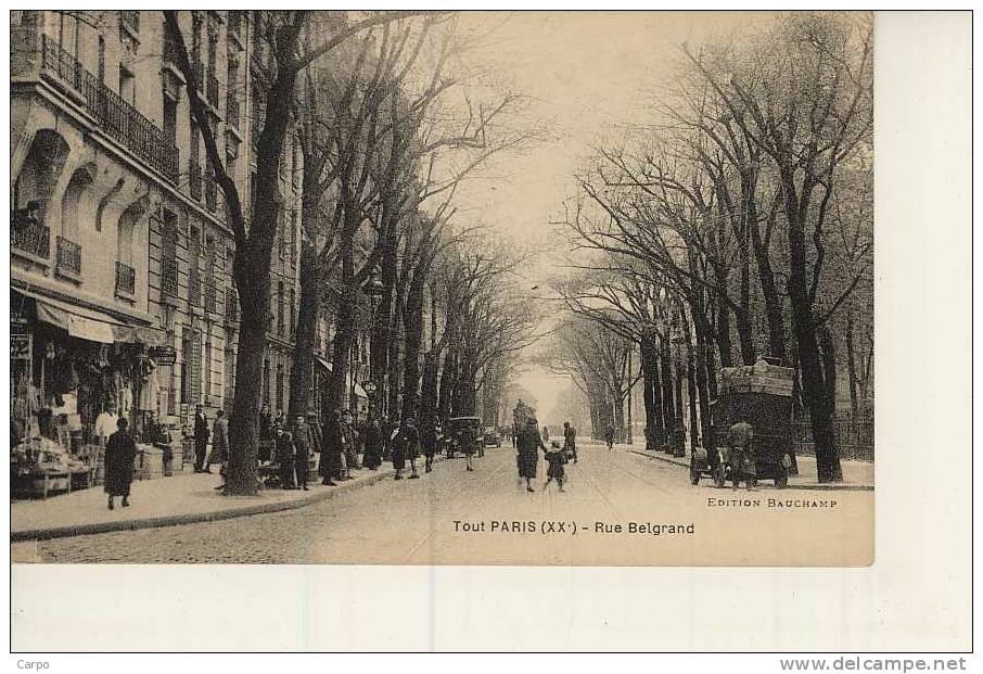 PARIS 20ème. - rue Belgrand.