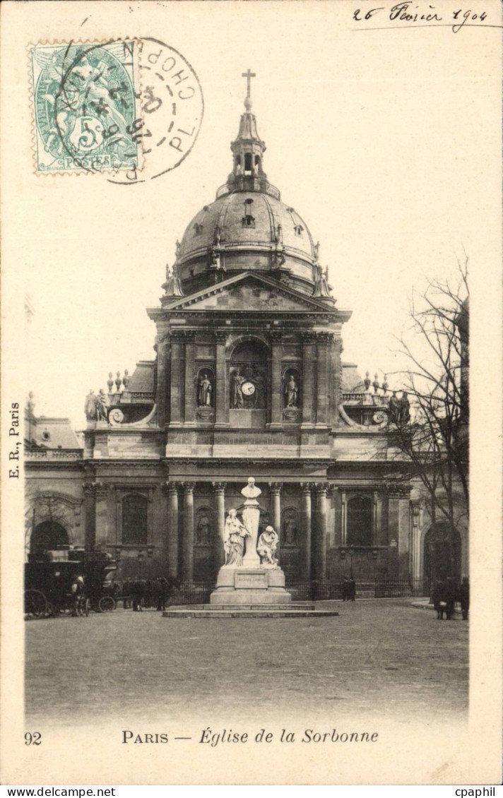 Paris - 3 - Eglise de la Sorbonne - CPA