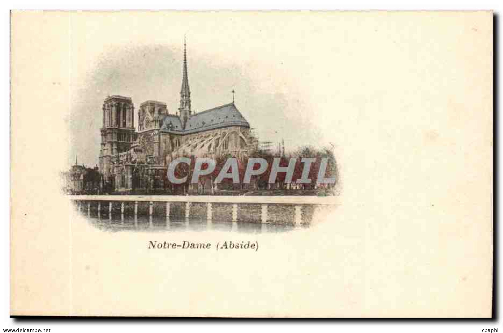 Paris - 4 - Abside Notre Dame - CPA