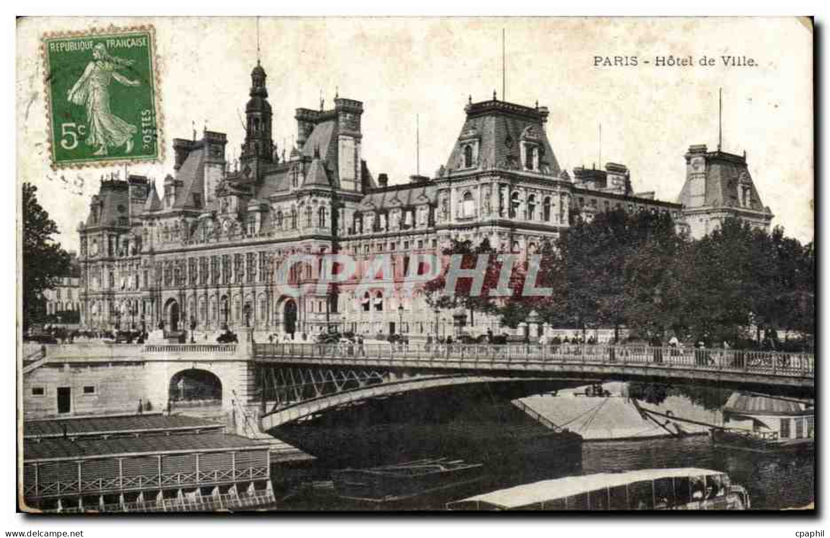 Paris - 4 - Hotel de Ville - CPA