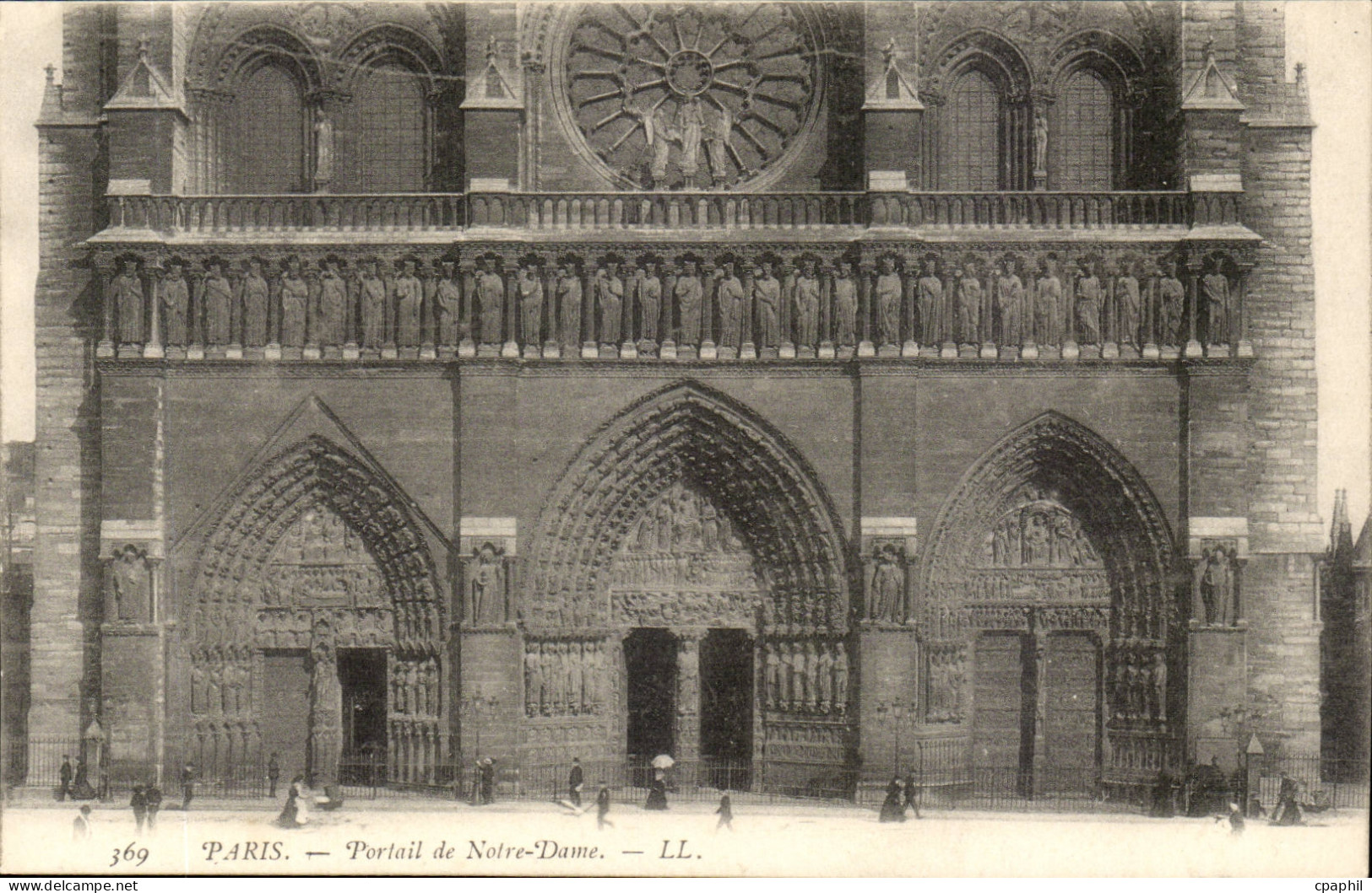 Paris - 4 - Portail de Notre Dame - CPA