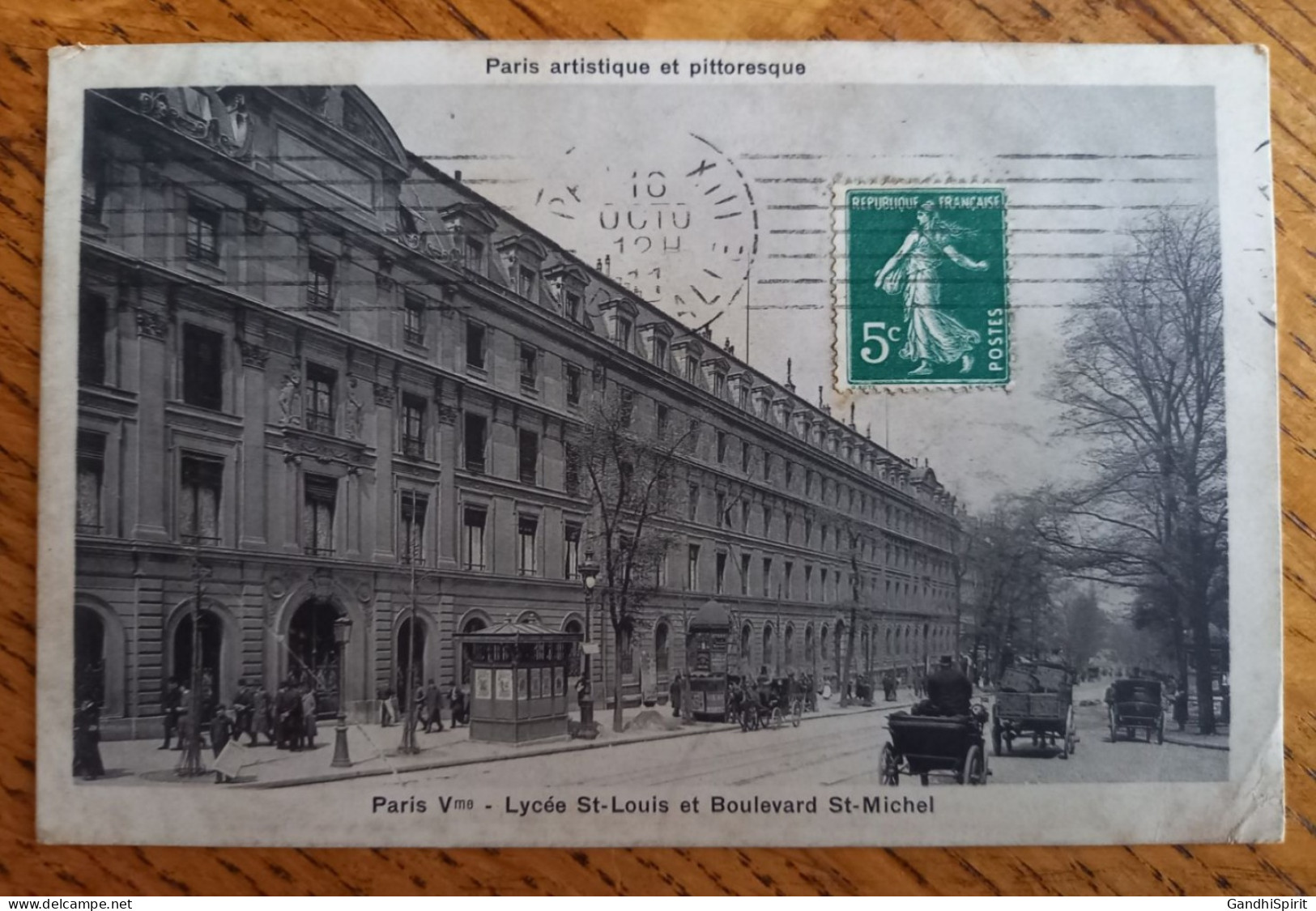 Paris 5 - Lycée Saint Louis et Boulevard Saint Michel - Série Paris Artistique et pittoresque