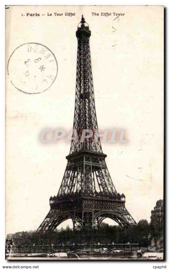 Paris - 7 - La Tour Eiffel - The Eiffel Tower - CPA