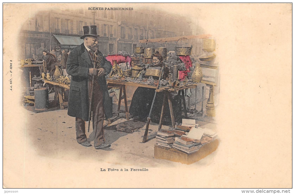 PARIS  75  11°ARR  SCENES PARISIENNES  LA FOIRE A LA FERRAILLE