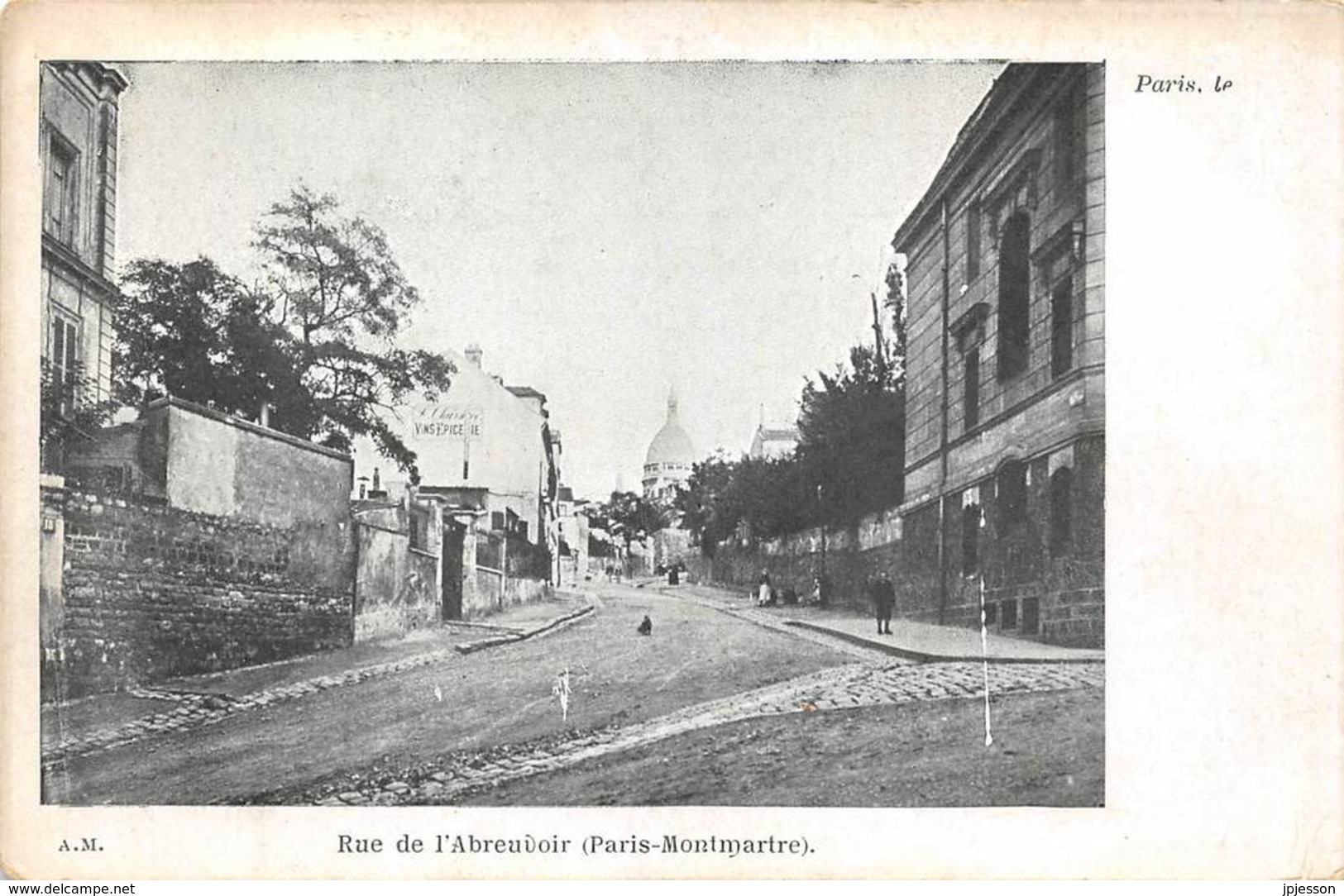 PARIS  75  18°ARR  RUE DE L'ABREUVOIR ( PARIS - MONTMARTRE )