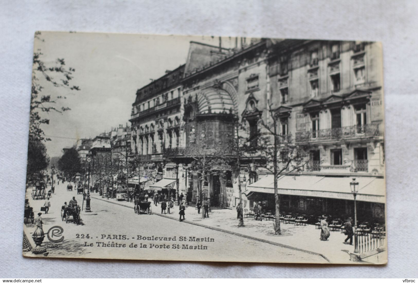 Paris 75, boulevard saint Martin, le théâtre de la porte saint Martin, 3ème