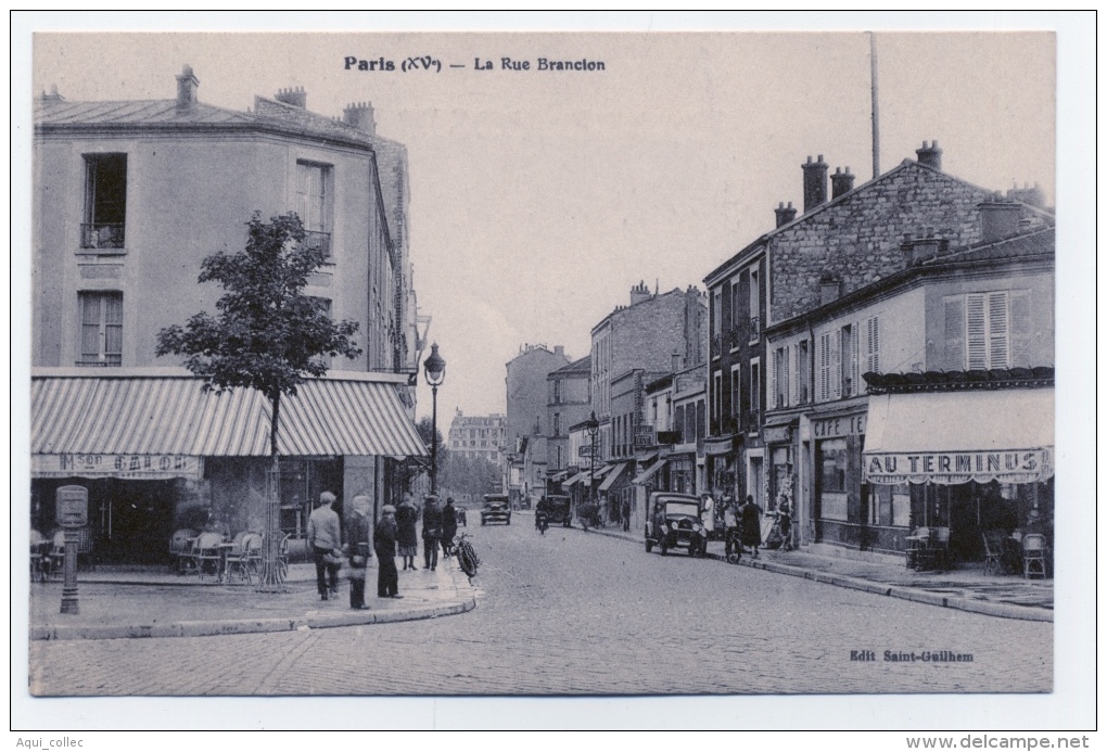 PARIS 75  LA RUE DE BRANCION 15 éme ARRONDISSEMENT