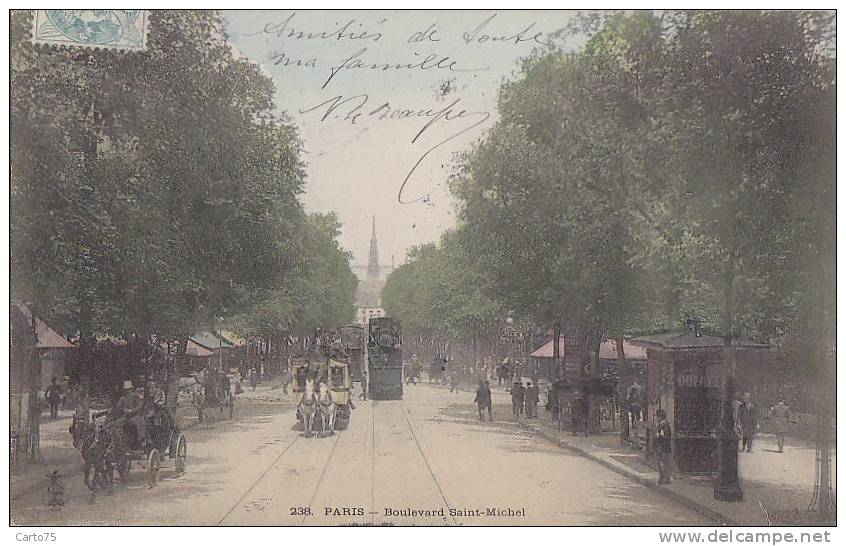 Paris 75006 05 -  Boulevard Saint Michel - Attelages