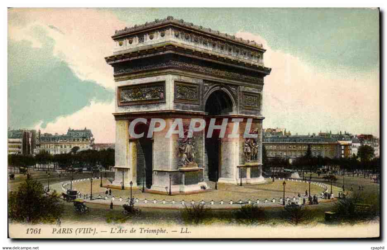 Paris - 8 - L'Etoile - L'Arc de Triomphe CPA