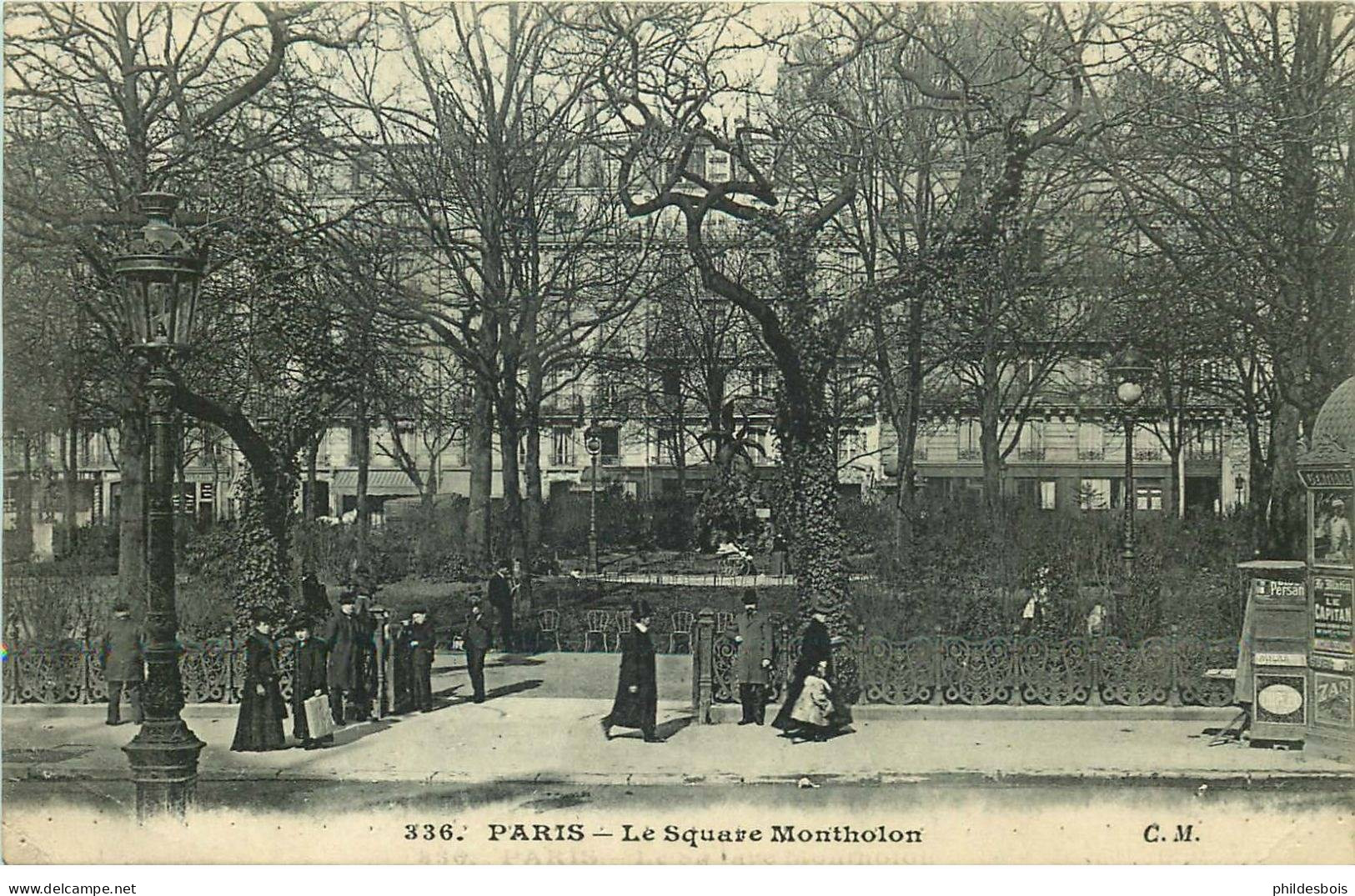 PARIS  9 arrondissement  square Montholon
