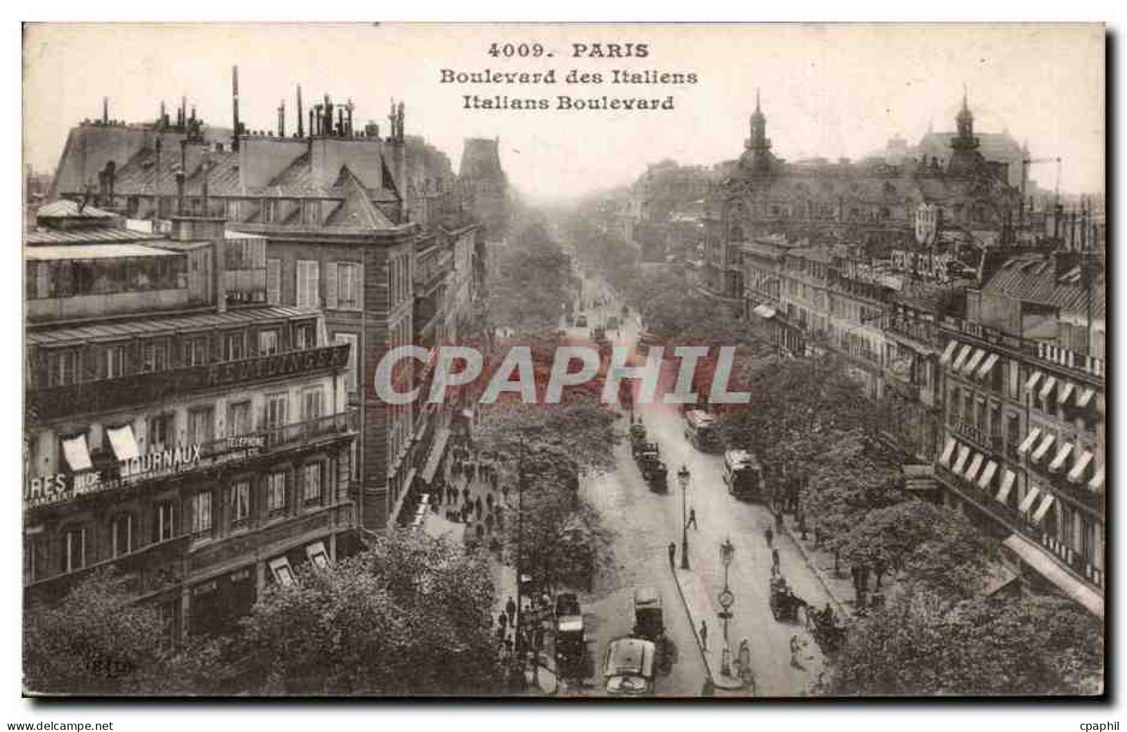 Paris - 9 - Boulevard des Italiens - CPA
