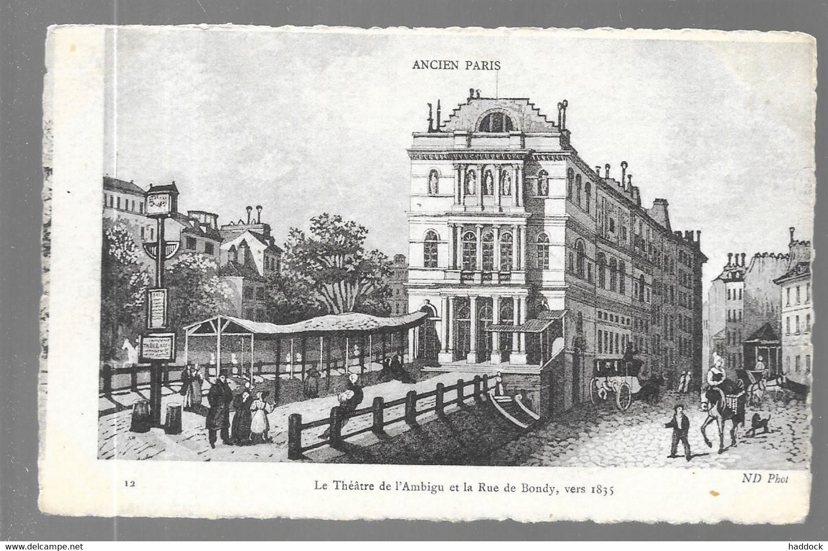 PARIS : ANCIEN PARIS N°12