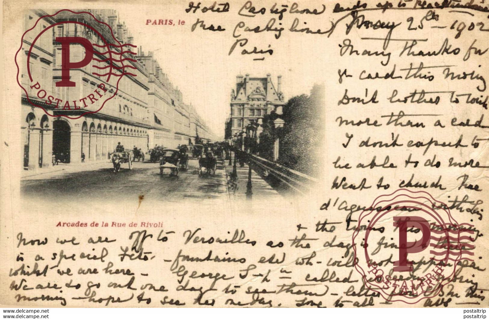 PARIS ARCADES DE LA RUE DE RIVOLI Francia France Frankrijk