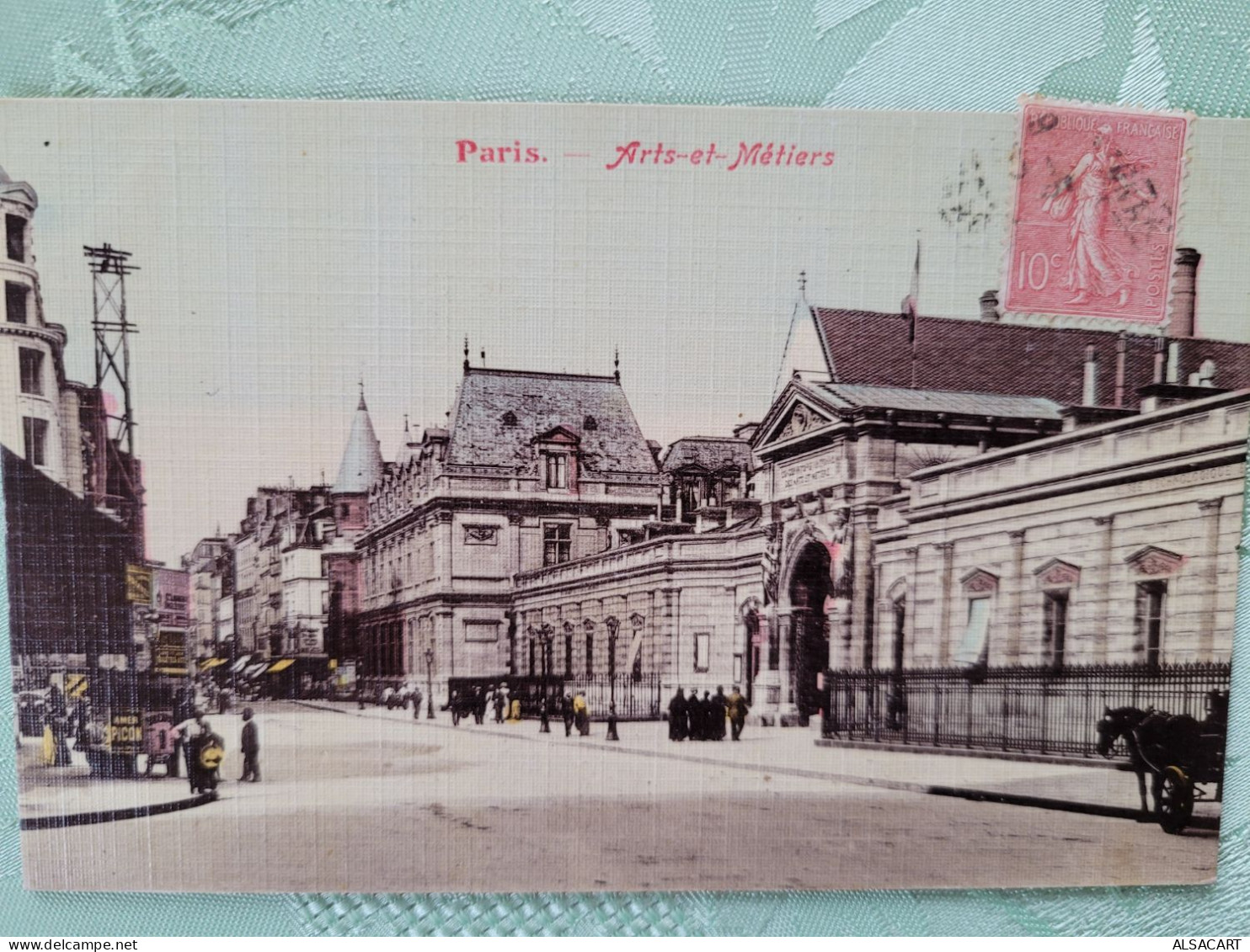 Paris art et métiers , carte toilée