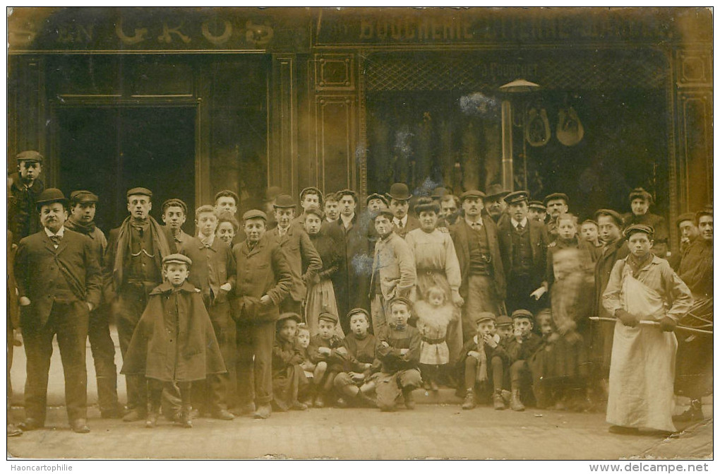 Paris : boucherie Etienne Marcel - carte photo