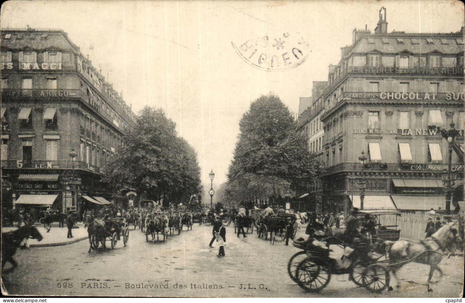 Paris- Boulevard des Italiens -CPA